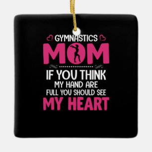 Ornamento De Cerâmica Mamãe Art Gymnastics Mãe