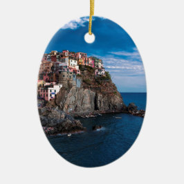 Ornamento De Cerâmica Manarola, terre do cinque. Italia