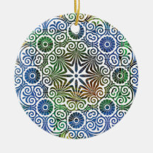 Mandala Azul e Verde