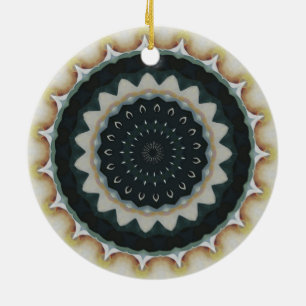 Ornamento De Cerâmica Mandala de Copo-de-Leite
