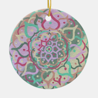 Ornamento De Cerâmica Mandala Ornament