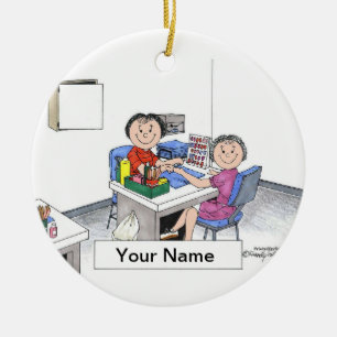 Ornamento De Cerâmica Manicuro - fêmea