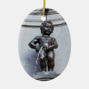 Ornamento De Cerâmica Mannekin Pis em Bruxelas