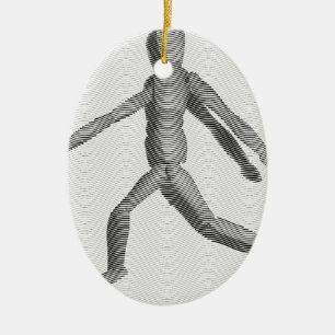 Ornamento De Cerâmica Mannequin de Madeira