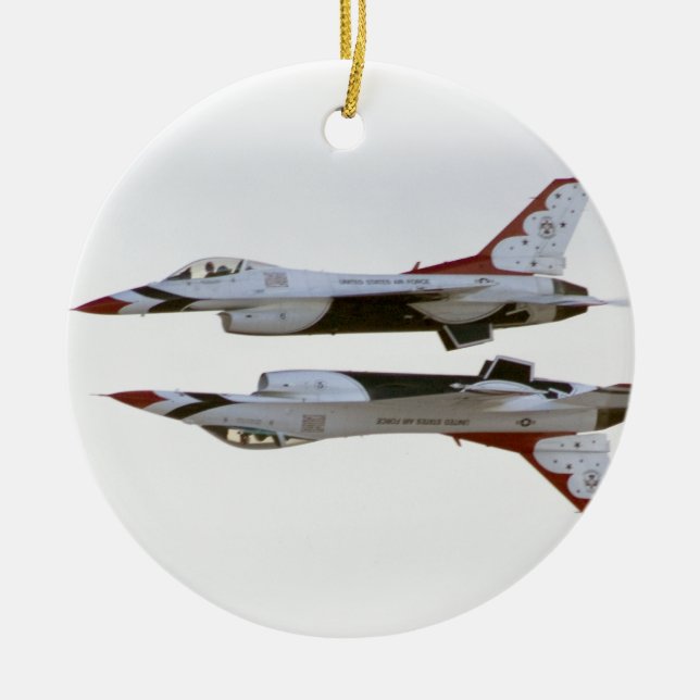 Ornamento De Cerâmica Manobra dos Thunderbirds - Espelho (Frente)