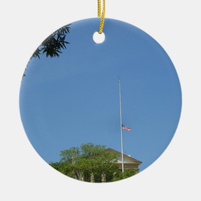 Ornamento De Cerâmica Mansão de Arlington (Frente)