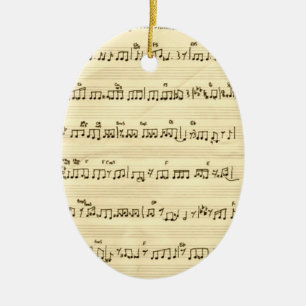 Ornamento De Cerâmica Mantenha A Folha De Música Promessa Música Vocal N