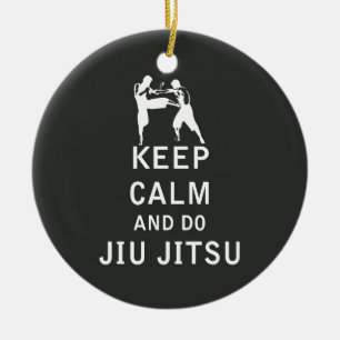 Ornamento De Cerâmica Mantenha calmo e faça Jiu-Jitsu