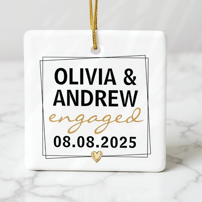 Ornamento De Cerâmica Manutenção de Fotografias de Script Dourado Preto  (Criador carregado)