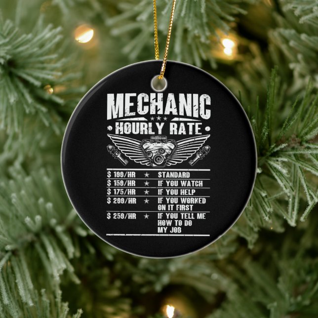 Ornamento De Cerâmica Mão-De-Obra Mecânica Mecânica Por Hora, Engraçada (Árvore)