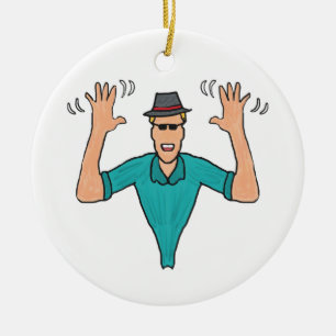 Ornamento De Cerâmica Mãos de Jazz