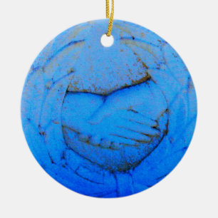 Ornamento De Cerâmica mãos fechadas amigos para sempre