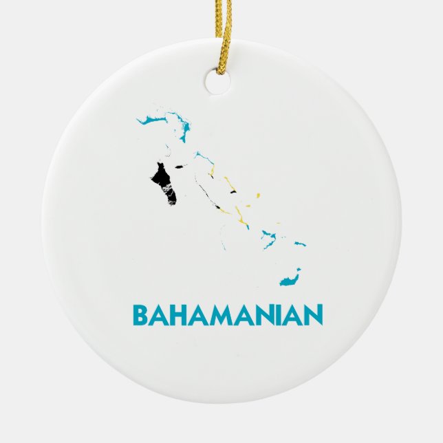 ORNAMENTO DE CERÂMICA MAPA DE BAHAMANIAN (Frente)