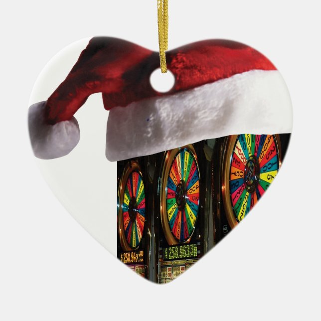 Ornamento De Cerâmica Máquina de Faixas de Natal (Frente)