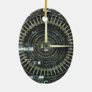 Ornamento De Cerâmica Máquina de Tempo