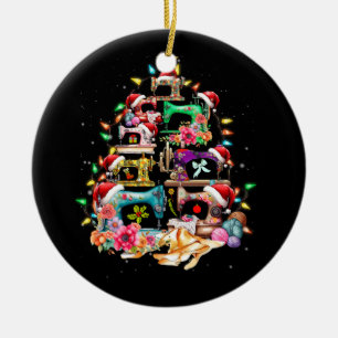 Ornamento De Cerâmica Máquinas De Costurar Vampiros De Colagem De Árvore