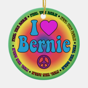 Ornamento De Cerâmica Máquinas de lixar de Bernie para o presidente