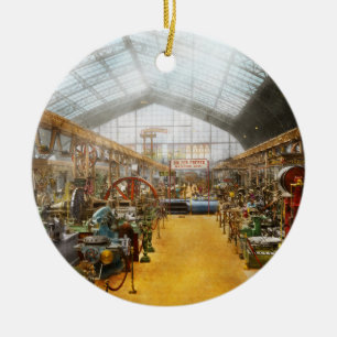 Ornamento De Cerâmica Maquinista - É hora de fresar 1889