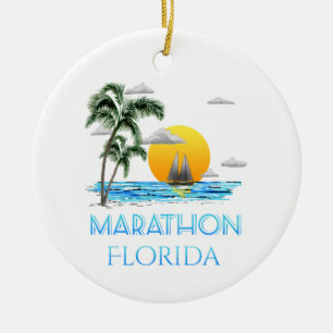 Ornamento De Cerâmica Maratona Florida da navigação