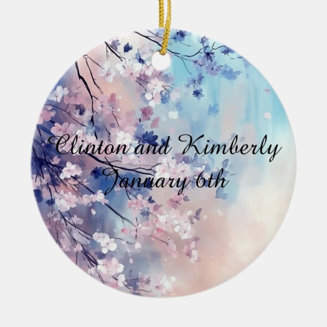 Ornamento De Cerâmica Marcadores de Presente Aiko (Frente)