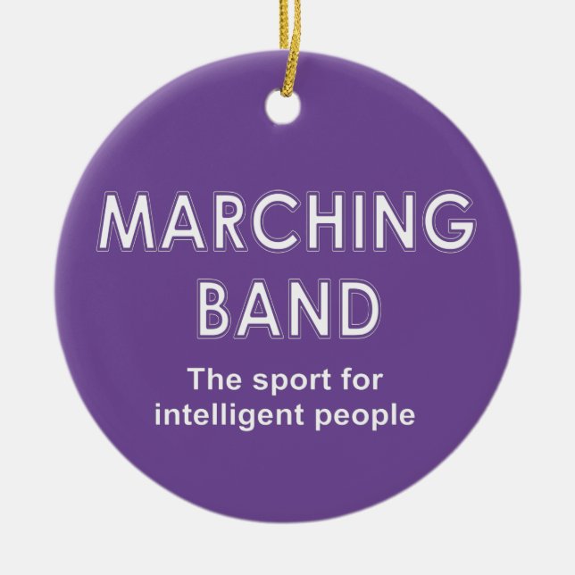 Ornamento De Cerâmica Marching Banda Sport (Frente)