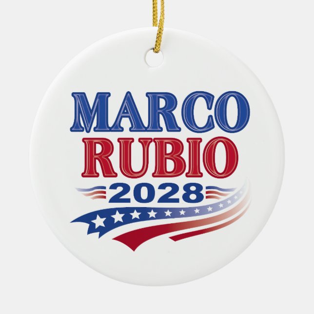 Ornamento De Cerâmica Marco Rubio 2028 (3º) (Frente)