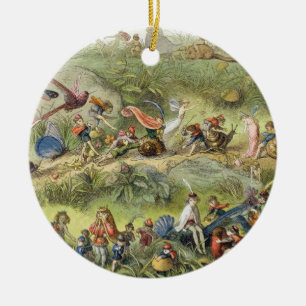 Ornamento De Cerâmica Março triunfal do Duende-Rei, ilustração de