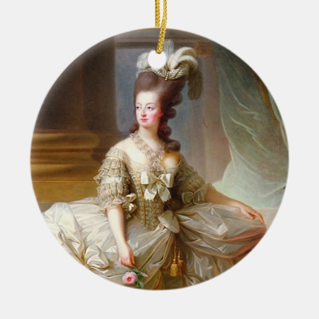 Ornamento De Cerâmica Marie Antoinette (Frente)