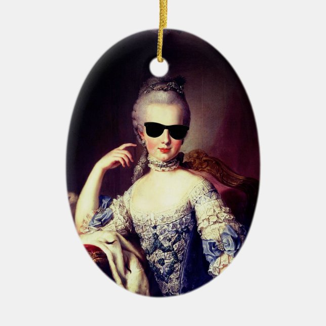 Ornamento De Cerâmica ♥ Marie-Antoinette Marie Antoinette crazy Kitsch ♥ (Frente)