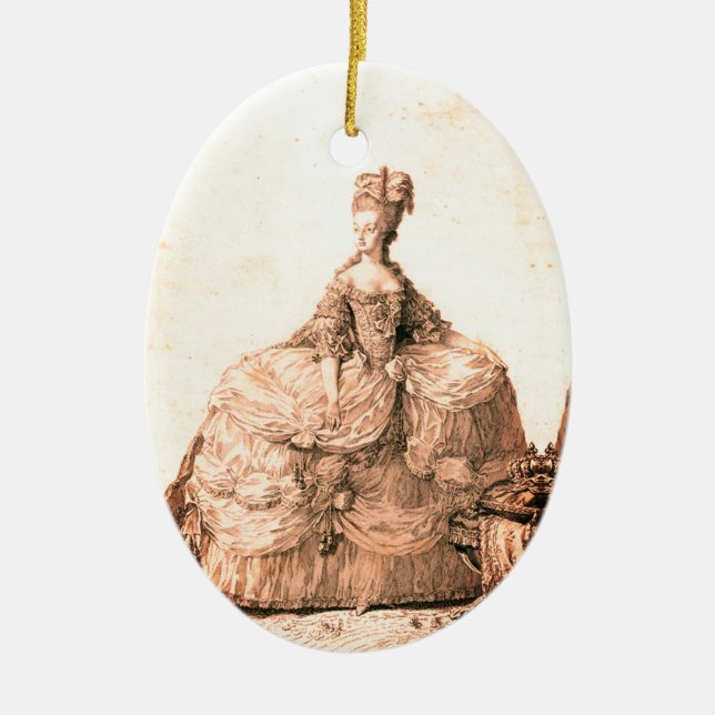 Ornamento De Cerâmica ♥ Marie-Antoinette Marie Antoinette shabby chic ♥ (Frente)