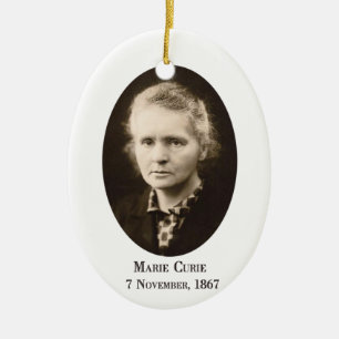 Ornamento De Cerâmica Marie Curie