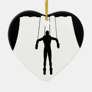 Ornamento De Cerâmica Marionette Puppet