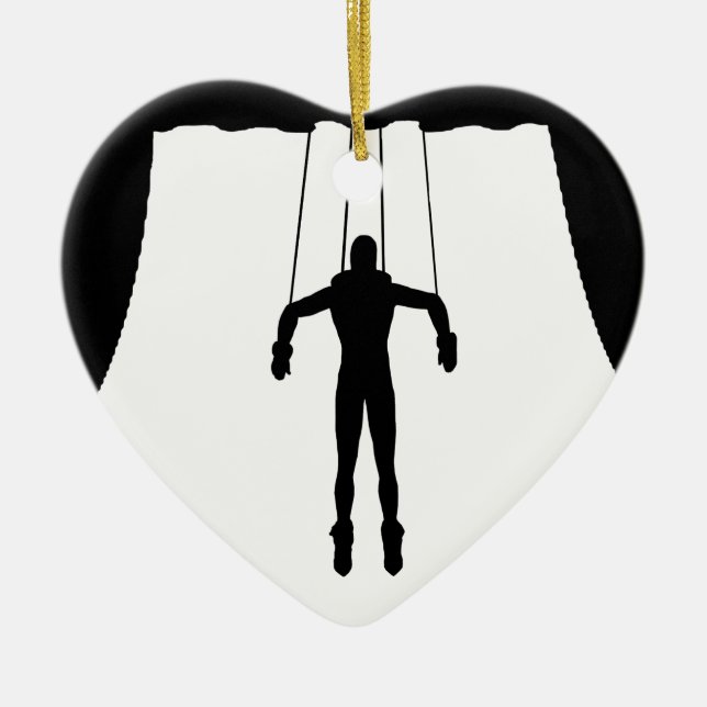 Ornamento De Cerâmica Marionette Puppet (Frente)