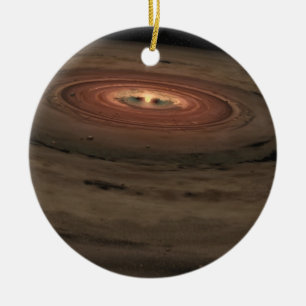 Ornamento De Cerâmica Marrom anã no espaço NASA