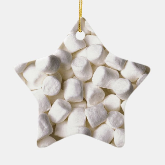 Ornamento De Cerâmica marshmallow (Frente)