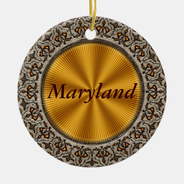 Ornamento De Cerâmica Maryland (Frente)