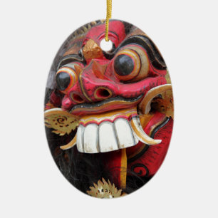 Ornamento De Cerâmica máscara Bali Barong
