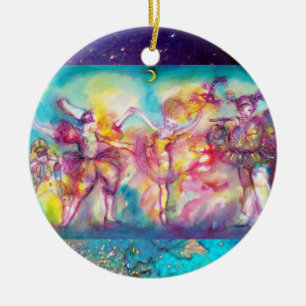 ORNAMENTO DE CERÂMICA MASCARADA / PLANTA DE BORDA