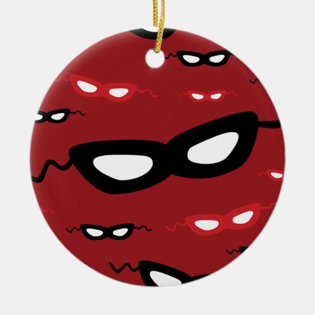 Ornamento De Cerâmica Máscaras (Frente)