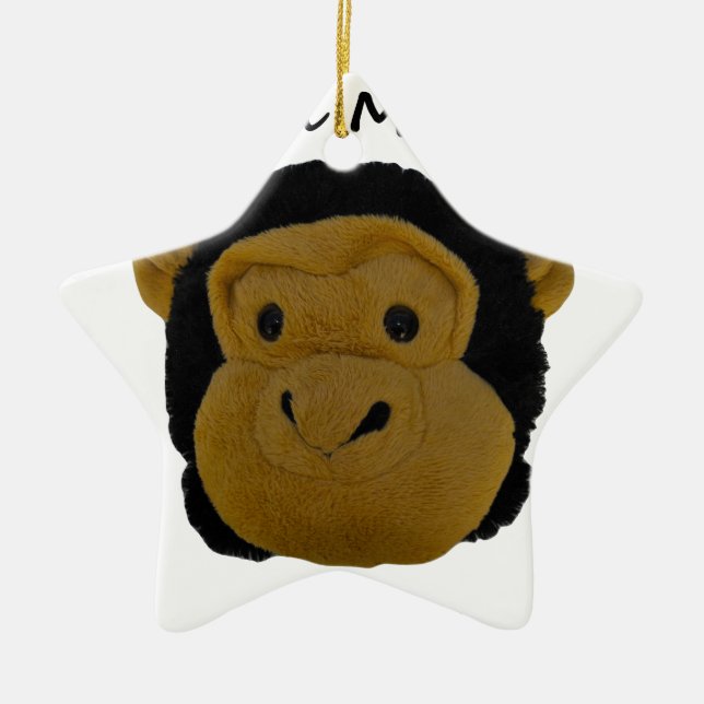 Ornamento De Cerâmica Mascot de Equipe (Frente)