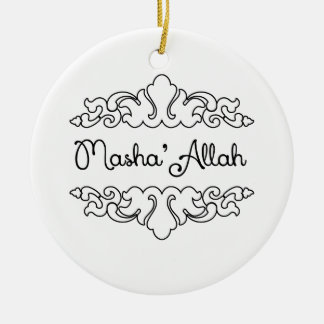 Ornamento De Cerâmica Masha'allah