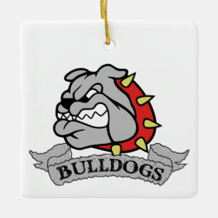 Ornamento De Cerâmica Mason Bulldog