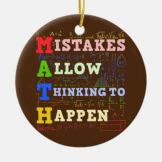 Ornamento De Cerâmica Matemática do professor de matemática