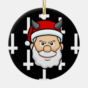Ornamento De Cerâmica mau de Natal feio