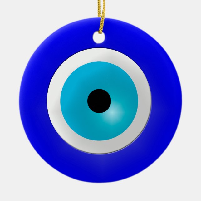 Ornamento De Cerâmica Mau Eye Charm (Frente)