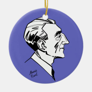 Ornamento De Cerâmica Maurice Ravel