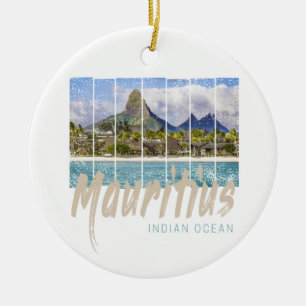 Ornamento De Cerâmica Maurícia Le Morne Brabant Mountain Souvenir