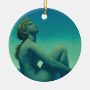 Ornamento De Cerâmica Maxfield Parrish Stars