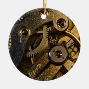 Ornamento De Cerâmica Mecanismo de Vigilância Steampunk