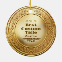 Medalha de Ouro Realista 3D Personalizável e Premi